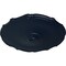 Ekena Millwork Pompeii Ceiling Medallion (Fits Canopies up to 2"), Hand-Painted Midnight Dream, 18 7/8"OD x 1 1/2"P CM18POMDF - alternate 3